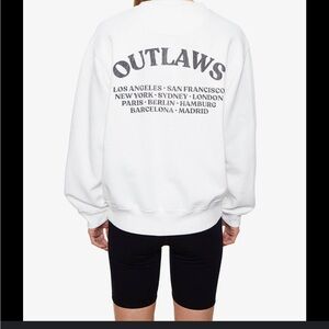 Anine Bing White outlaws sweater